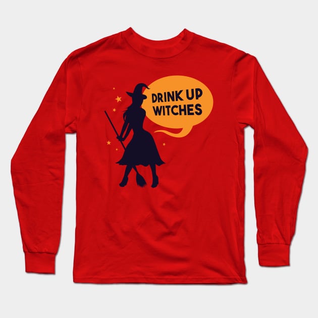 Drink Up WItches Long Sleeve T-Shirt by Safdesignx